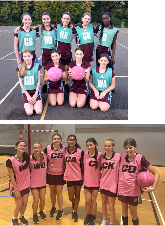 A group of girls in sports uniforms

Description automatically generated