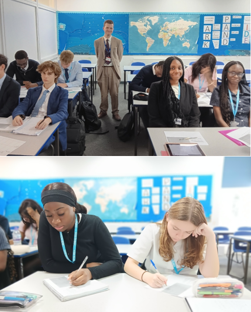 A collage of students in a classroom

AI-generated content may be incorrect.